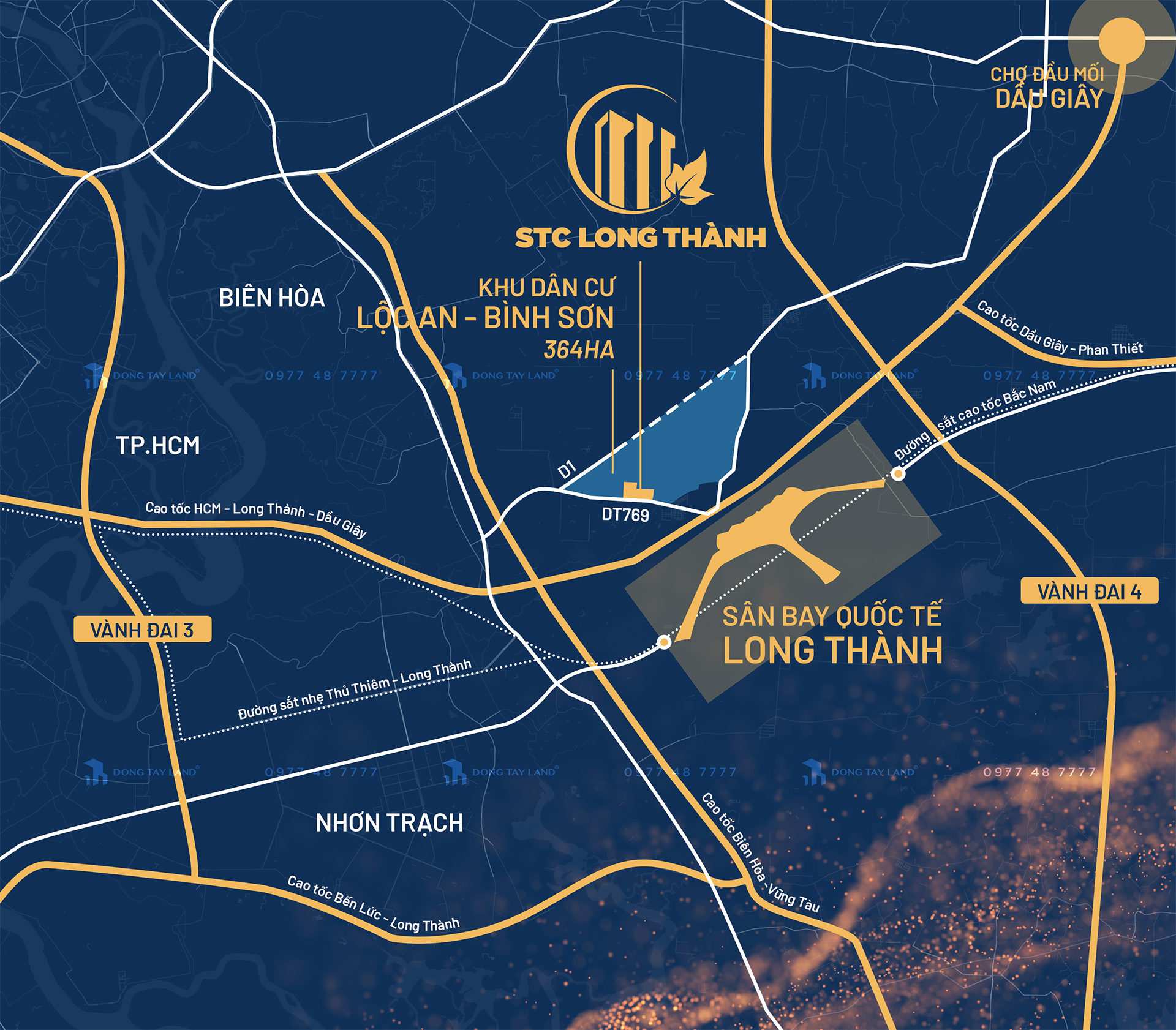 vị trí khu đô thị STC Long Thành